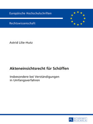 cover image of Akteneinsichtsrecht fuer Schoeffen